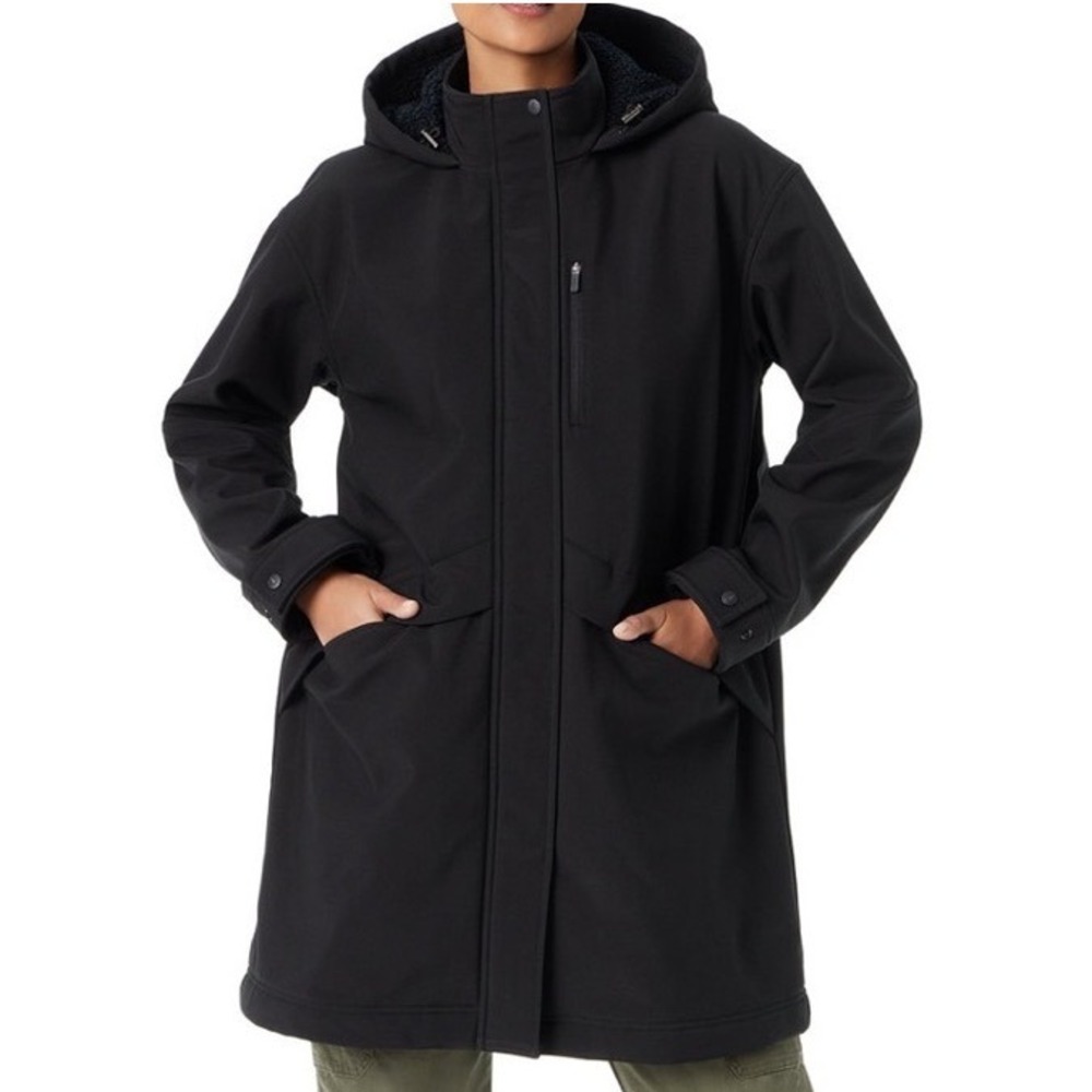 Bass Outdoor Stadium Parka, NWT, Women's Black Hooded Jacket, Size M‎